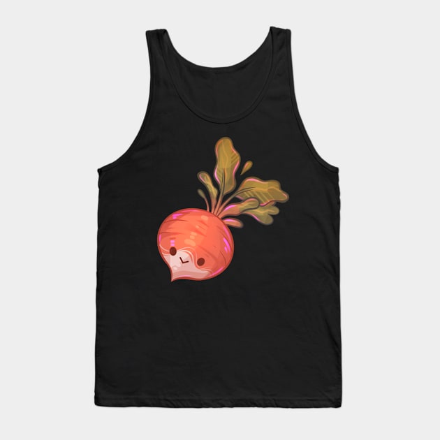 Happy Little Red Radish Tank Top by Claire Lin